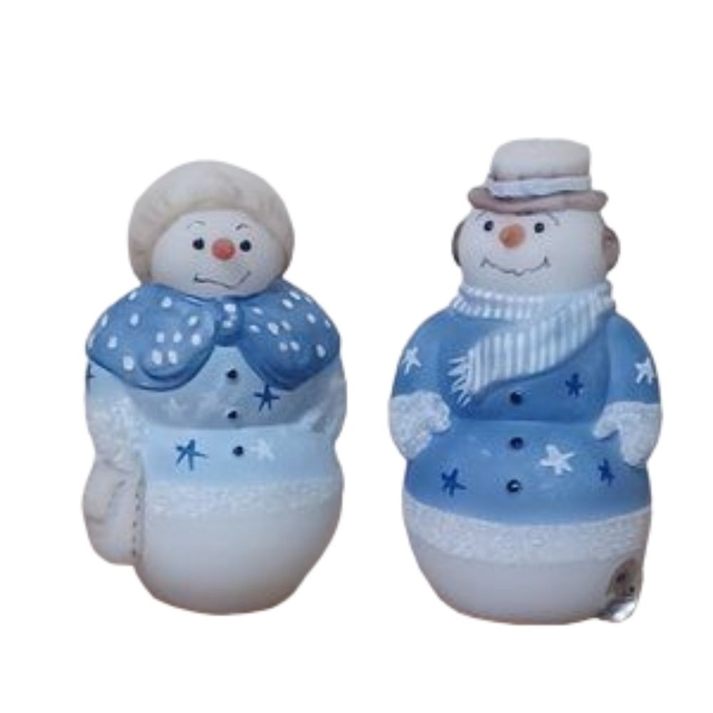 Christmas Fenton glass Mr. and Mrs. Clause
